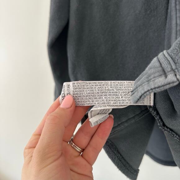 Forever 21 Button Front Collared Long Sleeve Casual Shacket Shirt Gray S - Picture 5 of 7